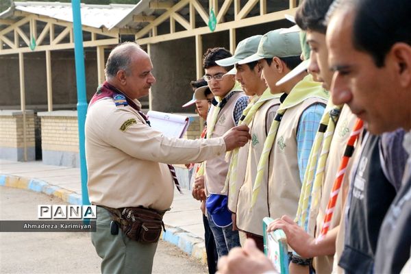 مراسم صبحگاه دومین روز از اردوی استانی پیشتازان فارس