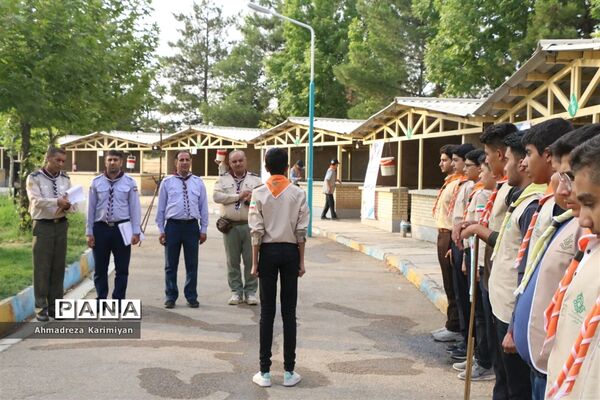مراسم صبحگاه دومین روز از اردوی استانی پیشتازان فارس