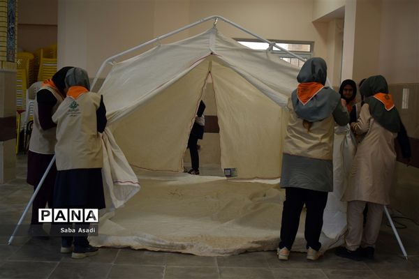 مراسم اختتامیه اردوی استانی دختران پیشتاز سازمان دانش‌آموزی فارس