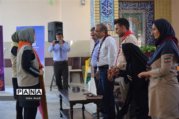 مراسم اختتامیه اردوی استانی دختران پیشتاز سازمان دانش‌آموزی فارس