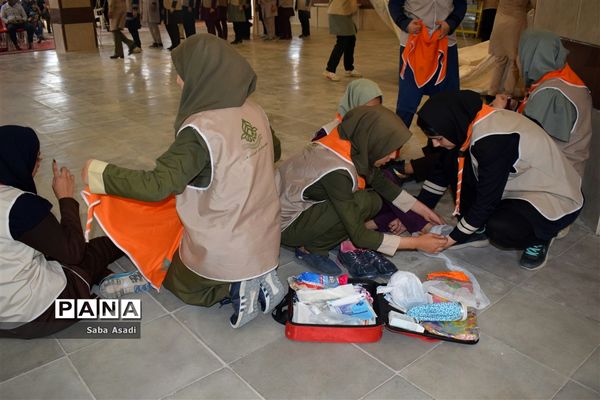 مراسم اختتامیه اردوی استانی دختران پیشتاز سازمان دانش‌آموزی فارس