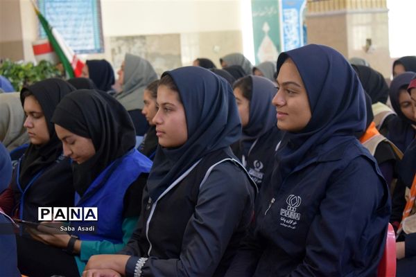 مراسم اختتامیه اردوی استانی دختران پیشتاز سازمان دانش‌آموزی فارس