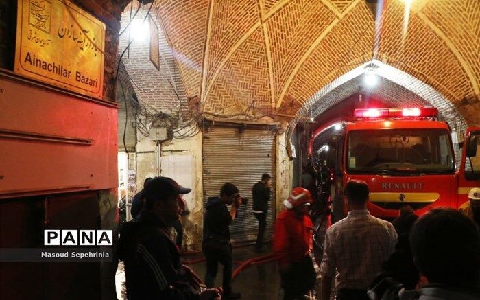 حریق در زیرزمین ساختمان لاله‌زار