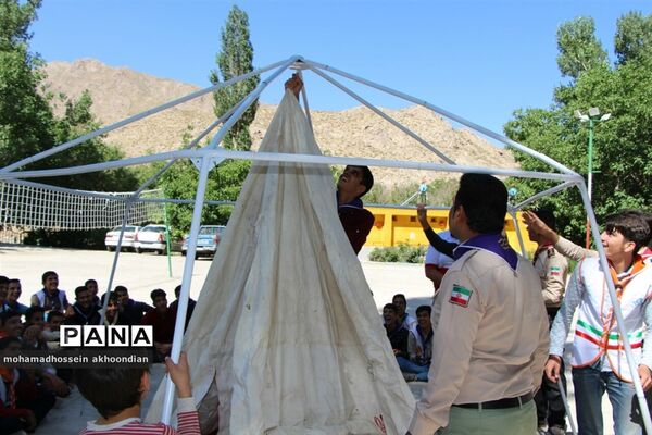 بازدید معاون پرورشی و فرهنگی اداره کل آموزش و پرورش استان از اردوی استانی پیشتازان پسر