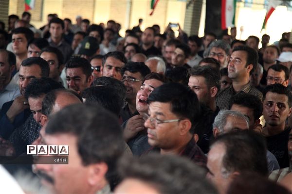 وداع باشکوه با پیکرسرهنگ شهیدعباس بهروزی درخِشت