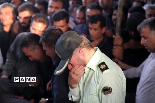 وداع باشکوه با پیکرسرهنگ شهیدعباس بهروزی درخِشت