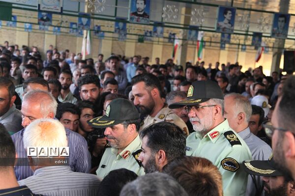 وداع باشکوه با پیکرسرهنگ شهیدعباس بهروزی درخِشت