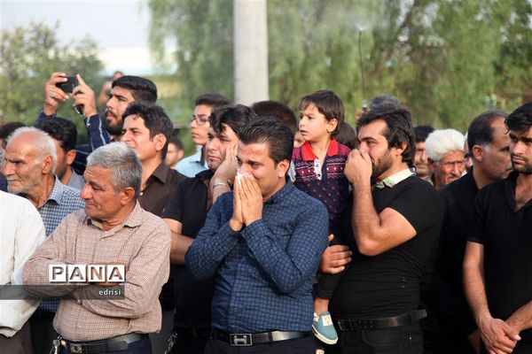 وداع باشکوه با پیکرسرهنگ شهیدعباس بهروزی درخِشت