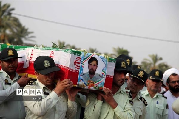 وداع باشکوه با پیکرسرهنگ شهیدعباس بهروزی درخِشت