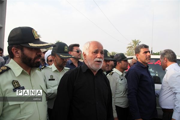 وداع باشکوه با پیکرسرهنگ شهیدعباس بهروزی درخِشت