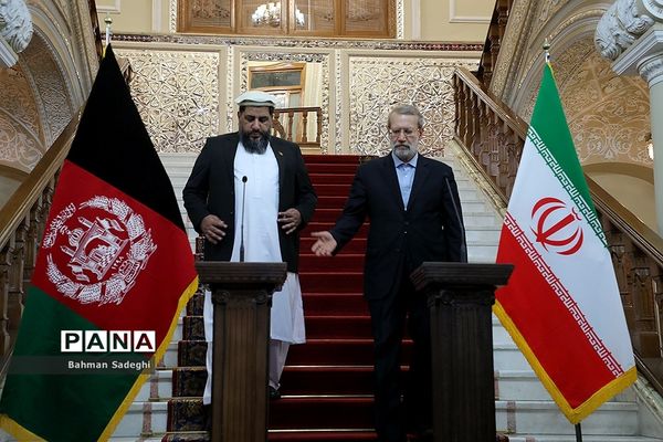 دیدار و کنفرانس خبری رؤسای مجالس ایران و افغانستان