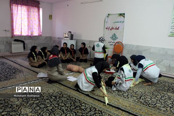 کلاس‌های آموزشی پیشتازان دختر اعزامی به نهمین دوره اردوی ملی
