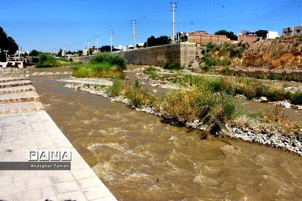 وضعیت بستر رودخانه شهرچای ارومیه