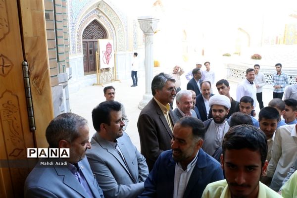 زیارت دسته جمعی دانش‌آموزان قرآنی سراسر کشور در حرم مطهر رضوی