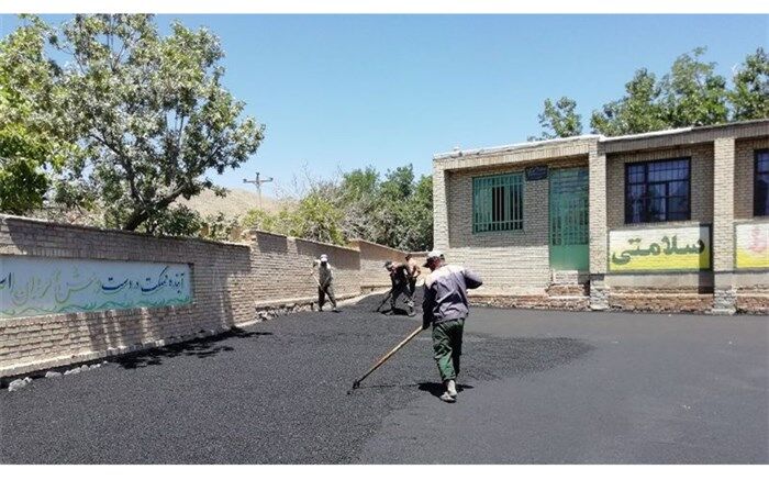 بهره برداری از اتمام عملیات آسفالت 4هزار متر مربع از آموزشگاه های شهرستان فیروزه