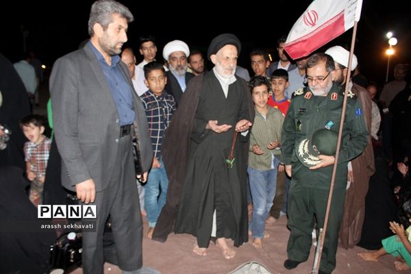 مراسم چهلم تشییع شهدای گمنام  در روستای چهکند