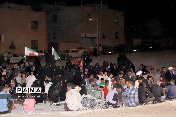 مراسم چهلم تشییع شهدای گمنام  در روستای چهکند