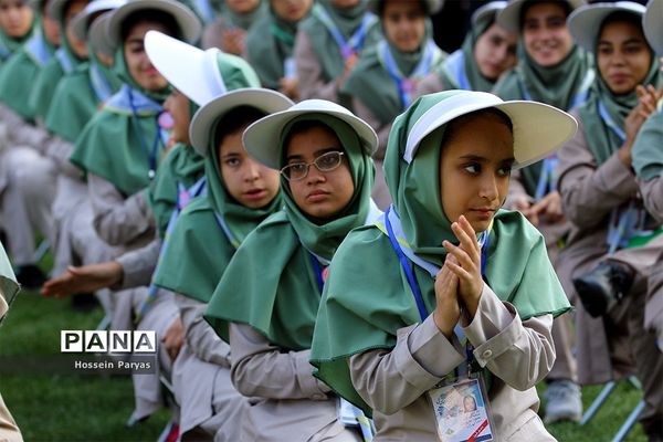 صبحگاه آخرین روز نهمین دوره اردوی ملی پیشتازان دختر