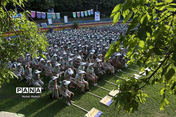 صبحگاه آخرین روز نهمین دوره اردوی ملی پیشتازان دختر