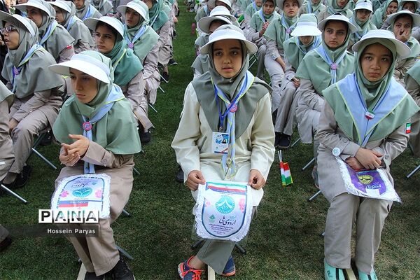 صبحگاه آخرین روز نهمین دوره اردوی ملی پیشتازان دختر