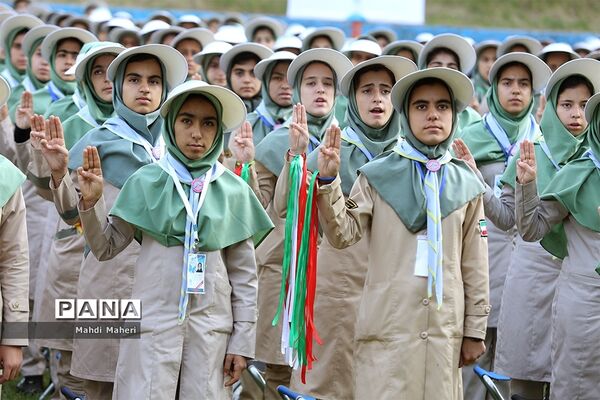 صبحگاه آخرین روز نهمین دوره اردوی ملی پیشتازان دختر