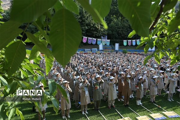 صبحگاه آخرین روز نهمین دوره اردوی ملی پیشتازان دختر