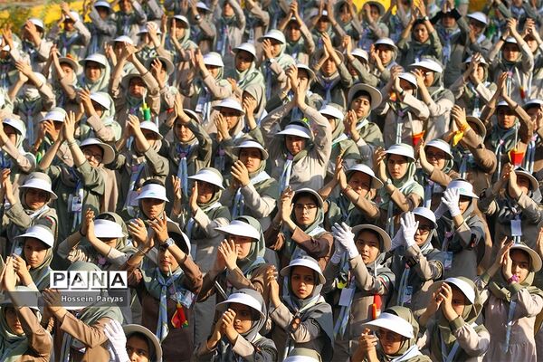 صبحگاه آخرین روز نهمین دوره اردوی ملی پیشتازان دختر