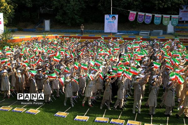 صبحگاه آخرین روز نهمین دوره اردوی ملی پیشتازان دختر