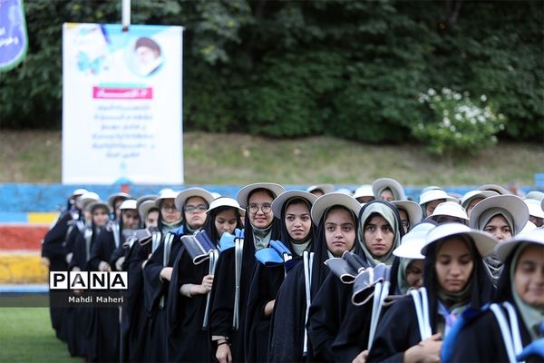 صبحگاه آخرین روز نهمین دوره اردوی ملی پیشتازان دختر