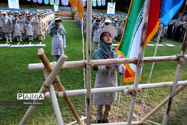 صبحگاه آخرین روز نهمین دوره اردوی ملی پیشتازان دختر