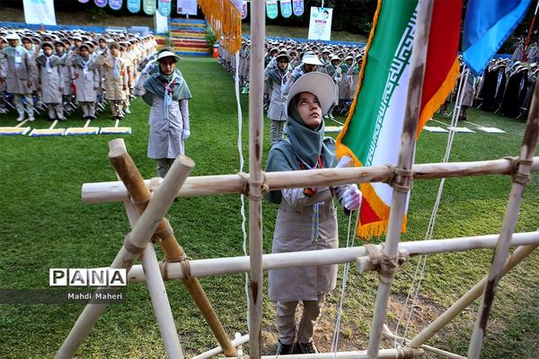 صبحگاه آخرین روز نهمین دوره اردوی ملی پیشتازان دختر