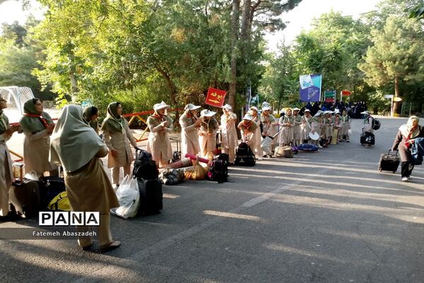 حضور پیشتازان دختر مازندران در نهمین دوره اردوی ملی