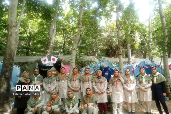 حضور پیشتازان دختر مازندران در نهمین دوره اردوی ملی