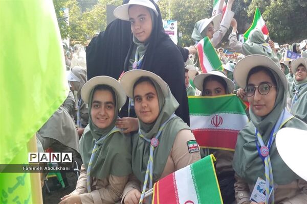 آیین اختتامیه نهمین دوره اردوی ملی دختران و سومین روز حضور پیشتازان خوزستانی