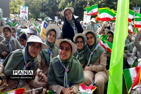 آیین اختتامیه نهمین دوره اردوی ملی دختران و سومین روز حضور پیشتازان خوزستانی