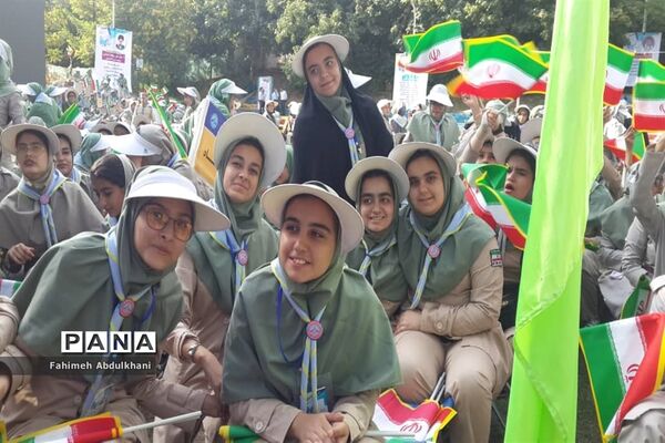 آیین اختتامیه نهمین دوره اردوی ملی دختران و سومین روز حضور پیشتازان خوزستانی