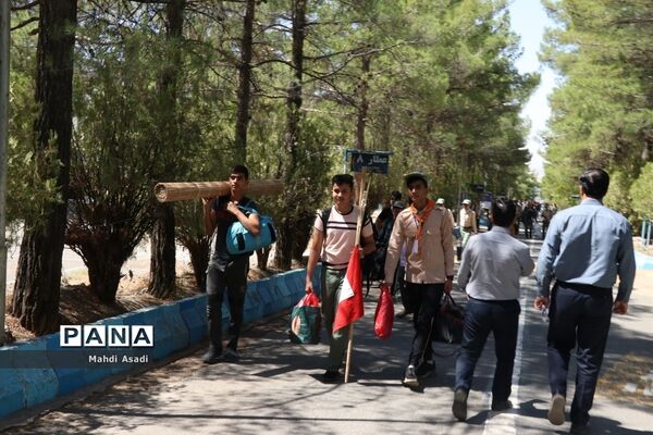 پذیرش و استقرار دانش‌آموزان پیشتاز پسر در نهمین دوره اردوی ملی پیشتازان