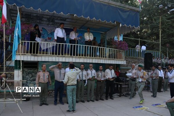 صبحگاه اولین روز نهمین دوره اردوی ملی پیشتازان کشور