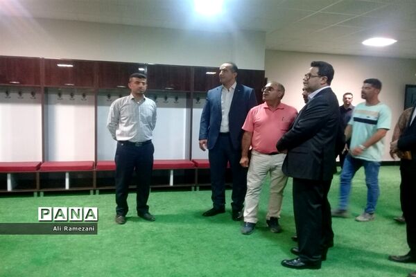 بازدید مدیرکل ورزش و جوانان مازندران از ورزشگاه وطنی قائم شهر