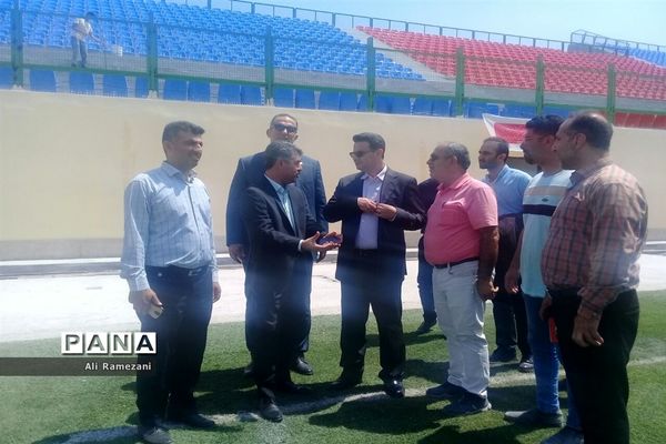 بازدید مدیرکل ورزش و جوانان مازندران از ورزشگاه وطنی قائم شهر