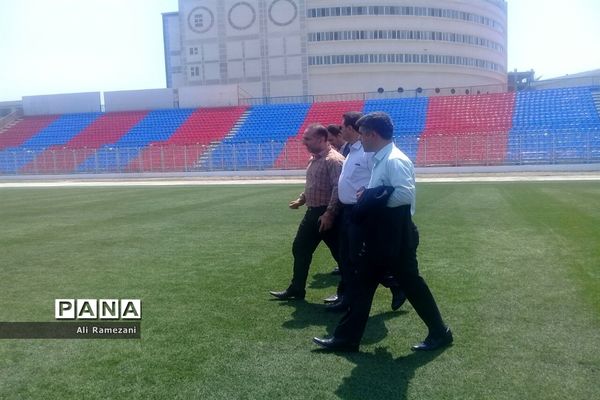 بازدید مدیرکل ورزش و جوانان مازندران از ورزشگاه وطنی قائم شهر