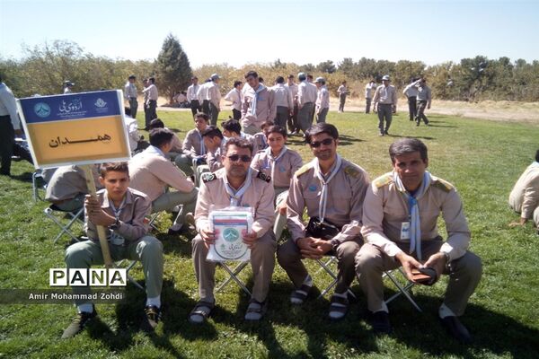 حضور پیشتازان پسر استان همدان در اردو ملی نیشابور