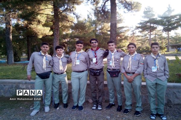 حضور پیشتازان پسر استان همدان در اردو ملی نیشابور