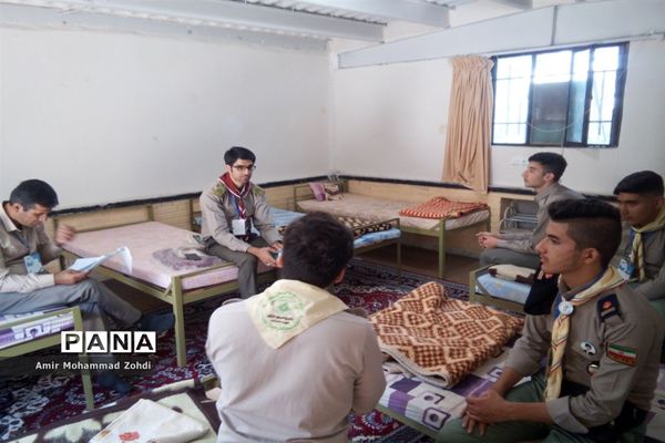 حضور پیشتازان پسر استان همدان در اردو ملی نیشابور