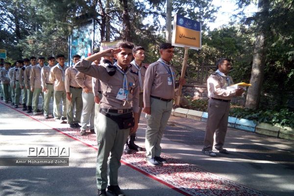حضور پیشتازان پسر استان همدان در اردو ملی نیشابور