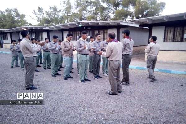 حضور پیشتازان پسر استان همدان در اردو ملی نیشابور