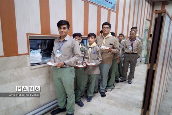 حضور پیشتازان پسر استان همدان در اردو ملی نیشابور