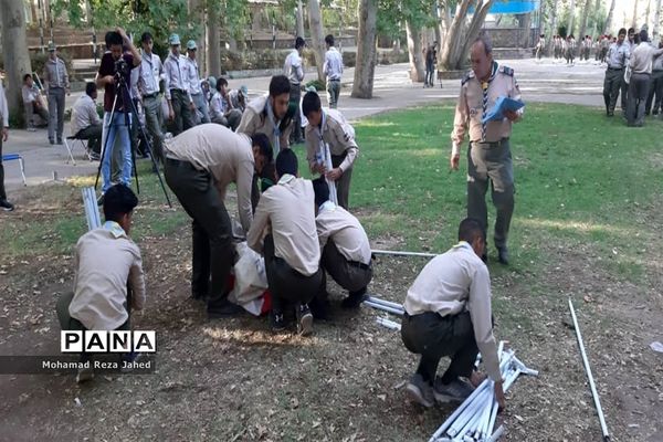 دومین روز حضور پیشتازان پسر خوزستان در نهمین دوره اردوی ملی نیشابور