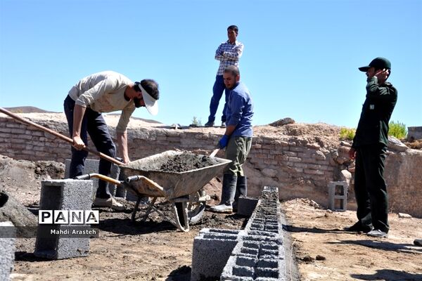 بازدید مسئولان از اردوی جهادی دانشجویان شهرستان خوسف