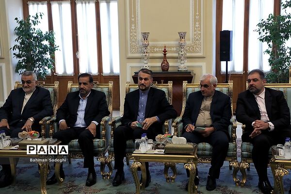 دیدار معاون رئیس مجمع عالی خلق کره شمالی با علی لاریجانی